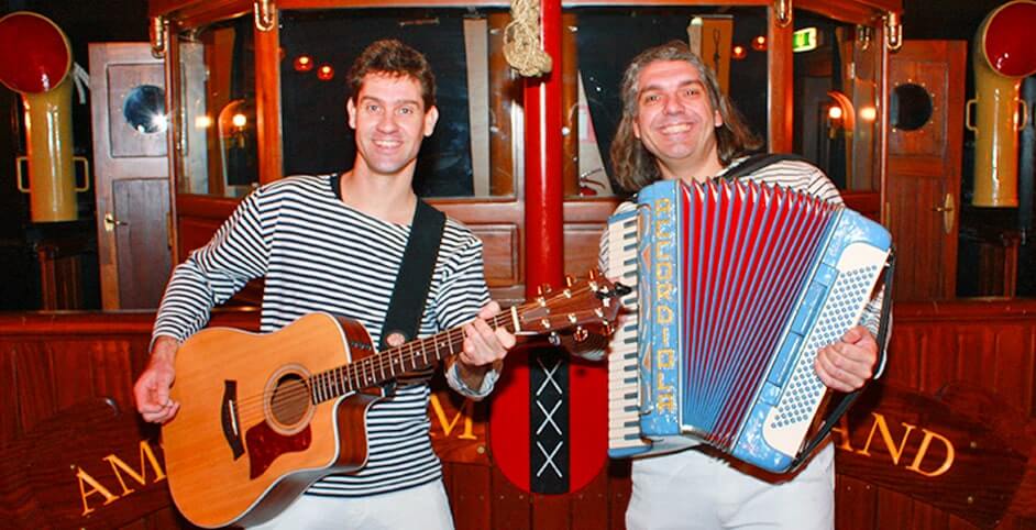 Amsterdams zang duo op accordeon workshop