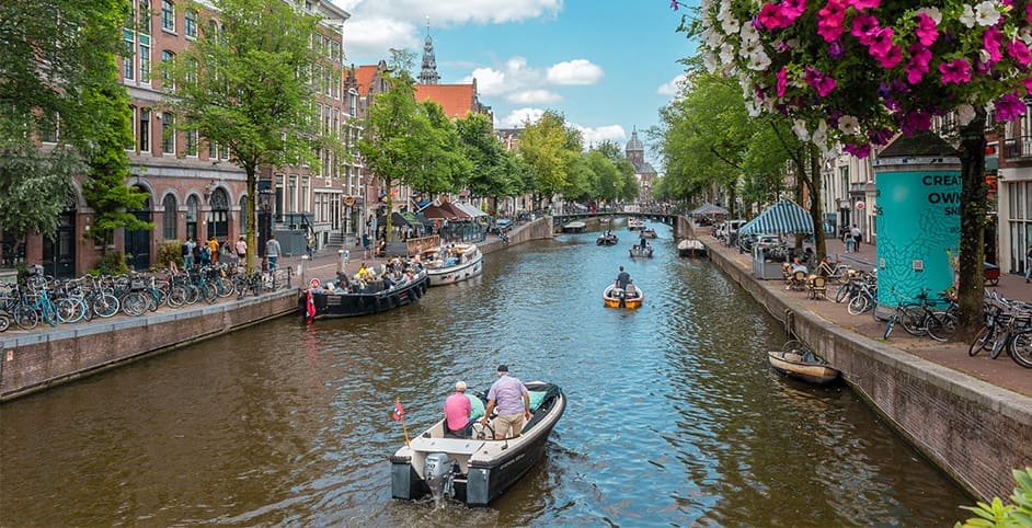 Boottocht op de Amsterdamse grachten