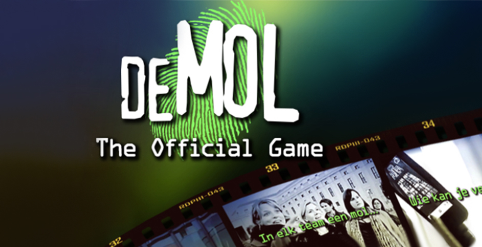Wie is de mol het officiele spel logo.